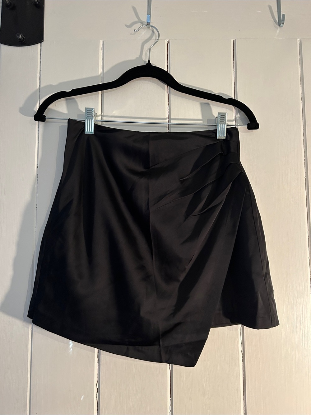 Abercrombie & Fitch Black Draped Mini Skirt